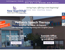 Tablet Screenshot of newbeginnings-elp.com